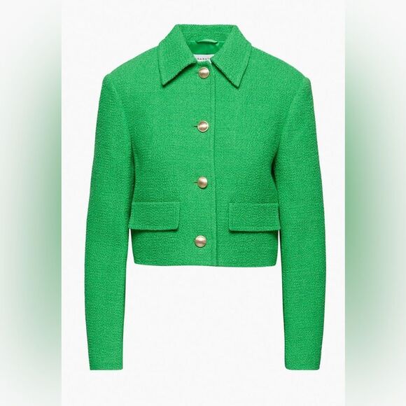 NWOT Babaton Aritzia Frances Jacket Vibrant Green RARE Veronica Riverdale - Picture 2 of 12